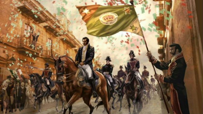 El Ejército Trigarante entró a la capital del país bajo el mando de Agustín de Iturbide, nacido en Valladolid, hoy Morelia, quien desde octubre de 1820 comenzó con sus planes de independencia